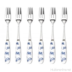 Portmeirion Botanic Blue Pastry Forks Set of 6 - B002JTSFC0